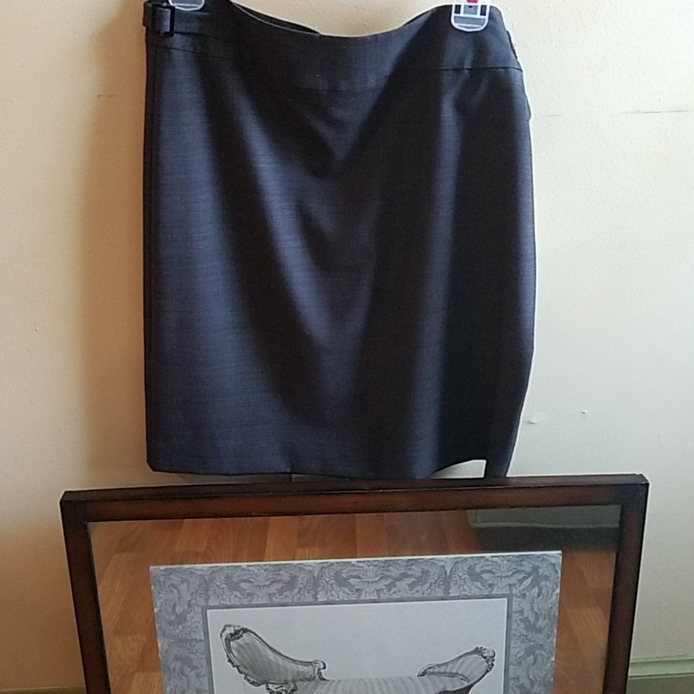Grey skirt suit